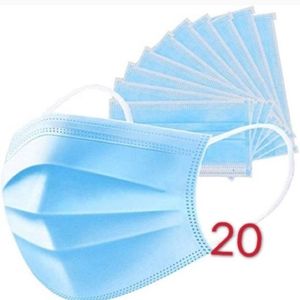 20 Face Masks x 20- 3 layer